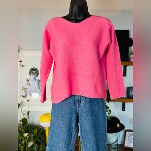 Betta- Pink Merino & Cashmere Blend Sweater – Like New- Made in Italy